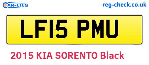 LF15PMU are the vehicle registration plates.