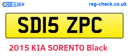SD15ZPC are the vehicle registration plates.