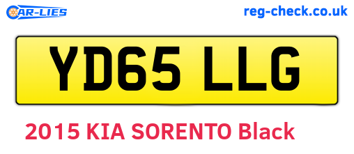 YD65LLG are the vehicle registration plates.