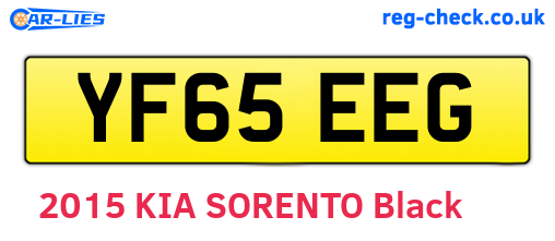 YF65EEG are the vehicle registration plates.