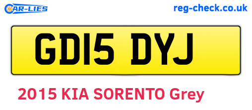 GD15DYJ are the vehicle registration plates.
