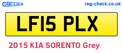 LF15PLX are the vehicle registration plates.