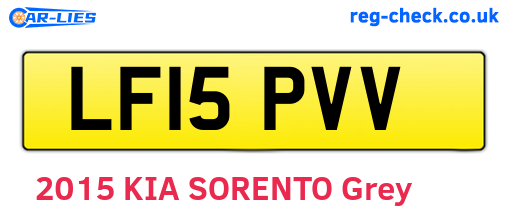 LF15PVV are the vehicle registration plates.