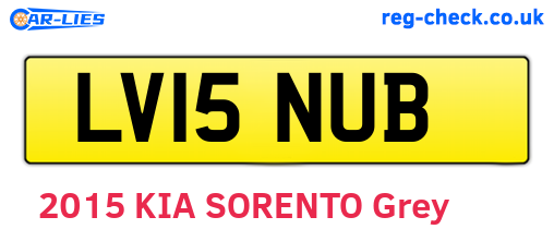 LV15NUB are the vehicle registration plates.