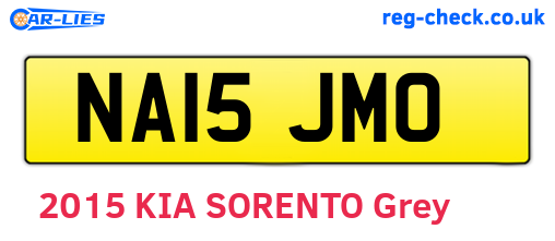 NA15JMO are the vehicle registration plates.