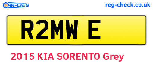 R2MWE are the vehicle registration plates.