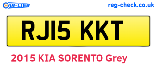 RJ15KKT are the vehicle registration plates.