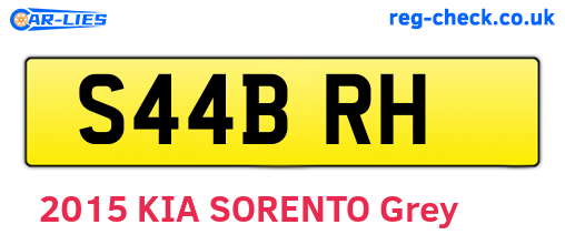 S44BRH are the vehicle registration plates.