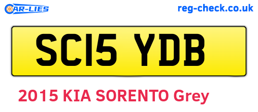 SC15YDB are the vehicle registration plates.