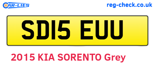SD15EUU are the vehicle registration plates.