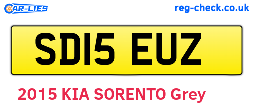 SD15EUZ are the vehicle registration plates.