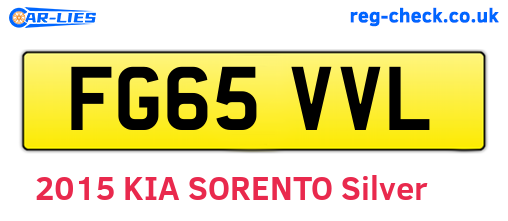 FG65VVL are the vehicle registration plates.