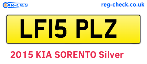 LF15PLZ are the vehicle registration plates.