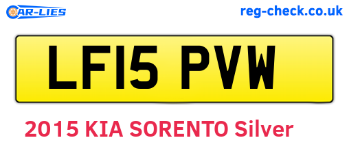 LF15PVW are the vehicle registration plates.
