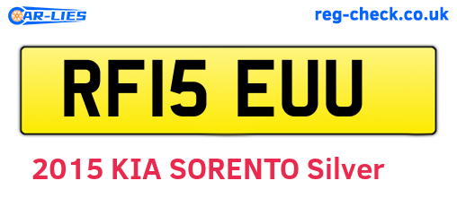 RF15EUU are the vehicle registration plates.