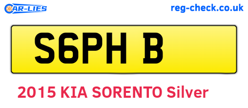 S6PHB are the vehicle registration plates.