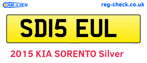 SD15EUL are the vehicle registration plates.