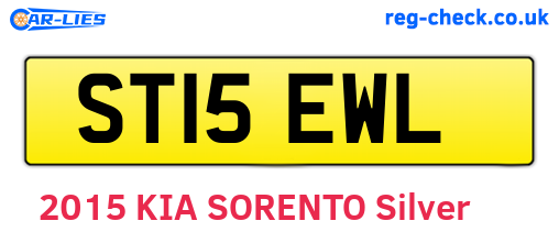 ST15EWL are the vehicle registration plates.