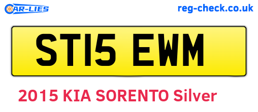 ST15EWM are the vehicle registration plates.