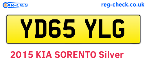 YD65YLG are the vehicle registration plates.