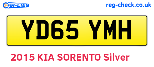 YD65YMH are the vehicle registration plates.