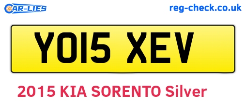 YO15XEV are the vehicle registration plates.