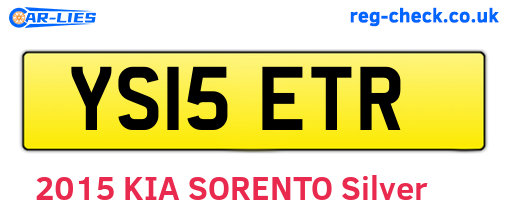 YS15ETR are the vehicle registration plates.