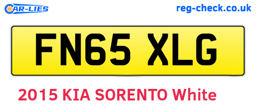 FN65XLG are the vehicle registration plates.