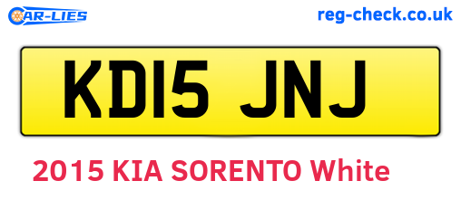 KD15JNJ are the vehicle registration plates.