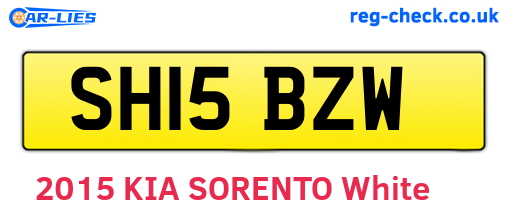 SH15BZW are the vehicle registration plates.