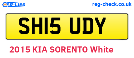 SH15UDY are the vehicle registration plates.