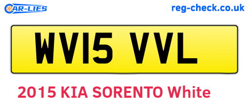 WV15VVL are the vehicle registration plates.