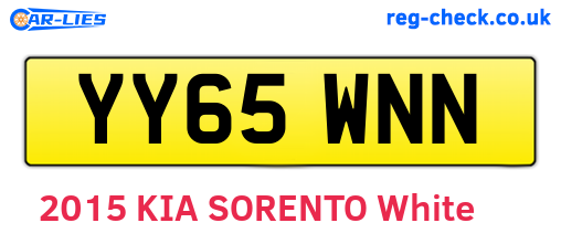 YY65WNN are the vehicle registration plates.