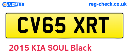 CV65XRT are the vehicle registration plates.