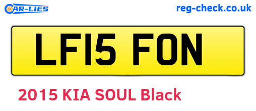 LF15FON are the vehicle registration plates.