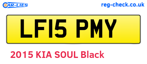 LF15PMY are the vehicle registration plates.