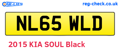 NL65WLD are the vehicle registration plates.