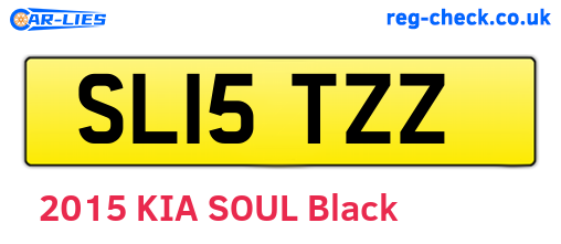 SL15TZZ are the vehicle registration plates.