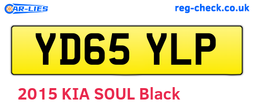 YD65YLP are the vehicle registration plates.