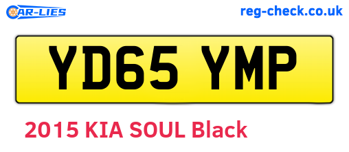 YD65YMP are the vehicle registration plates.