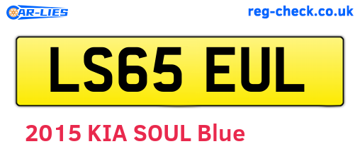 LS65EUL are the vehicle registration plates.