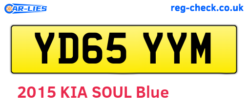 YD65YYM are the vehicle registration plates.