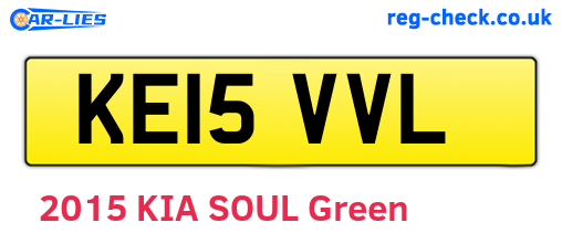 KE15VVL are the vehicle registration plates.