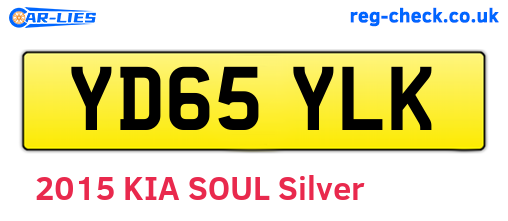 YD65YLK are the vehicle registration plates.