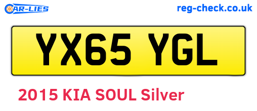 YX65YGL are the vehicle registration plates.