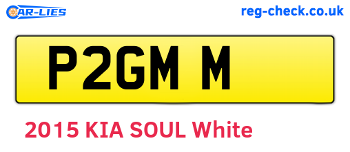 P2GMM are the vehicle registration plates.