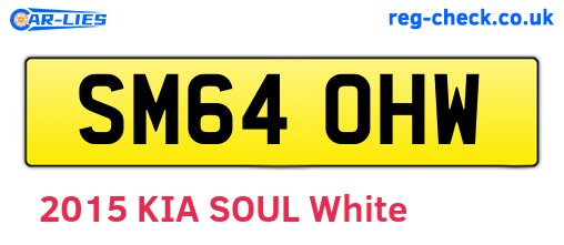 SM64OHW are the vehicle registration plates.