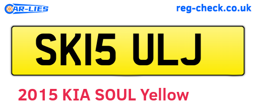 SK15ULJ are the vehicle registration plates.
