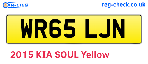 WR65LJN are the vehicle registration plates.