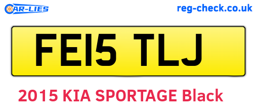 FE15TLJ are the vehicle registration plates.